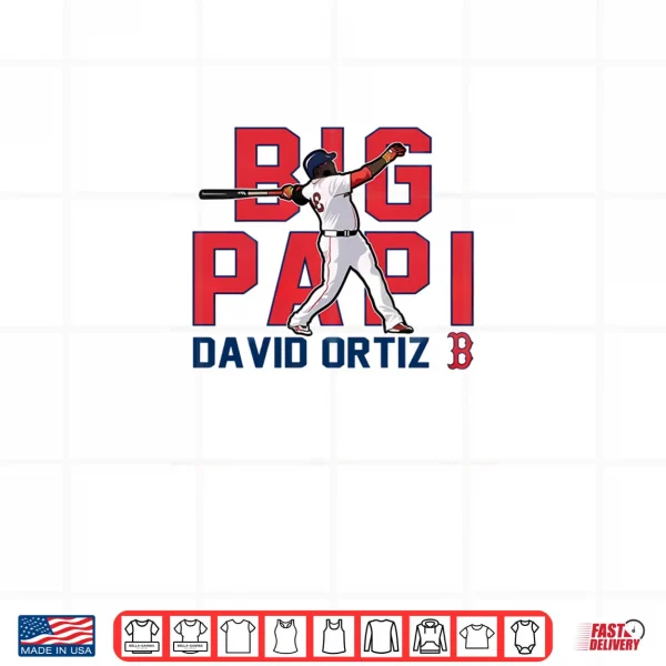 Big Papi David Ortiz Boston Red Sox Cooperstown Player Shirt 3 Design Big Papi David Ortiz Boston Red Sox Cooperstown Player Shirt