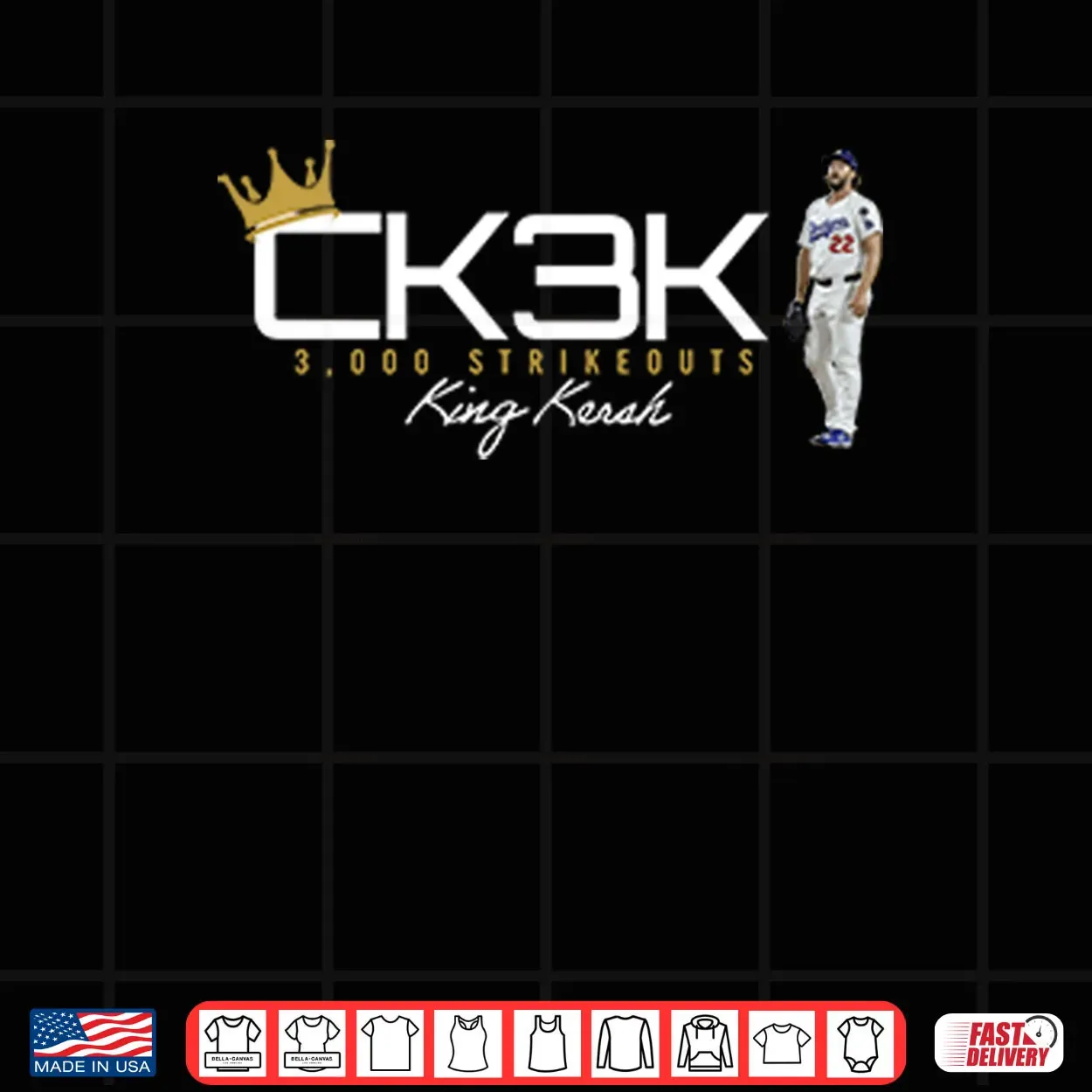 Clayton Kershaw 3000 Strikeout Shirt Clayton Kershaw 3000 Strikeout Shirt