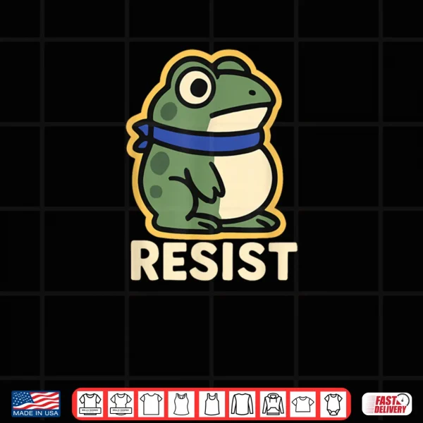 Design Cute Portland Frog Resist Shirt