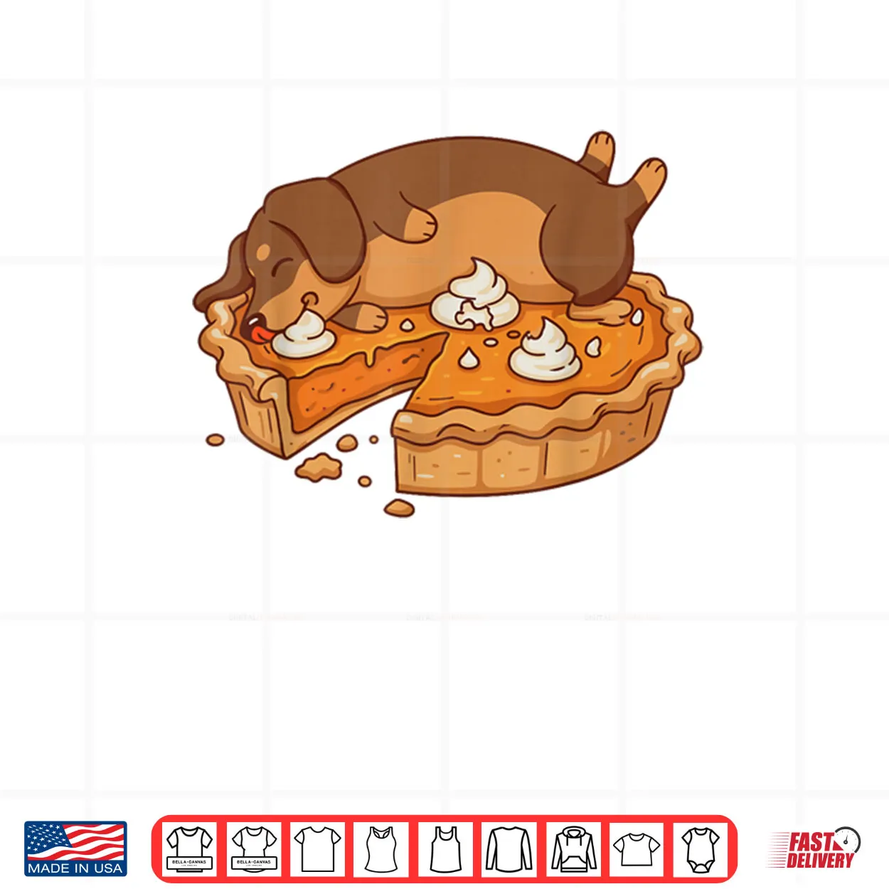 Cute Thanksgiving Dachshund Pumpkin Pie Autumn Shirt Cute Thanksgiving Dachshund Pumpkin Pie Autumn Shirt