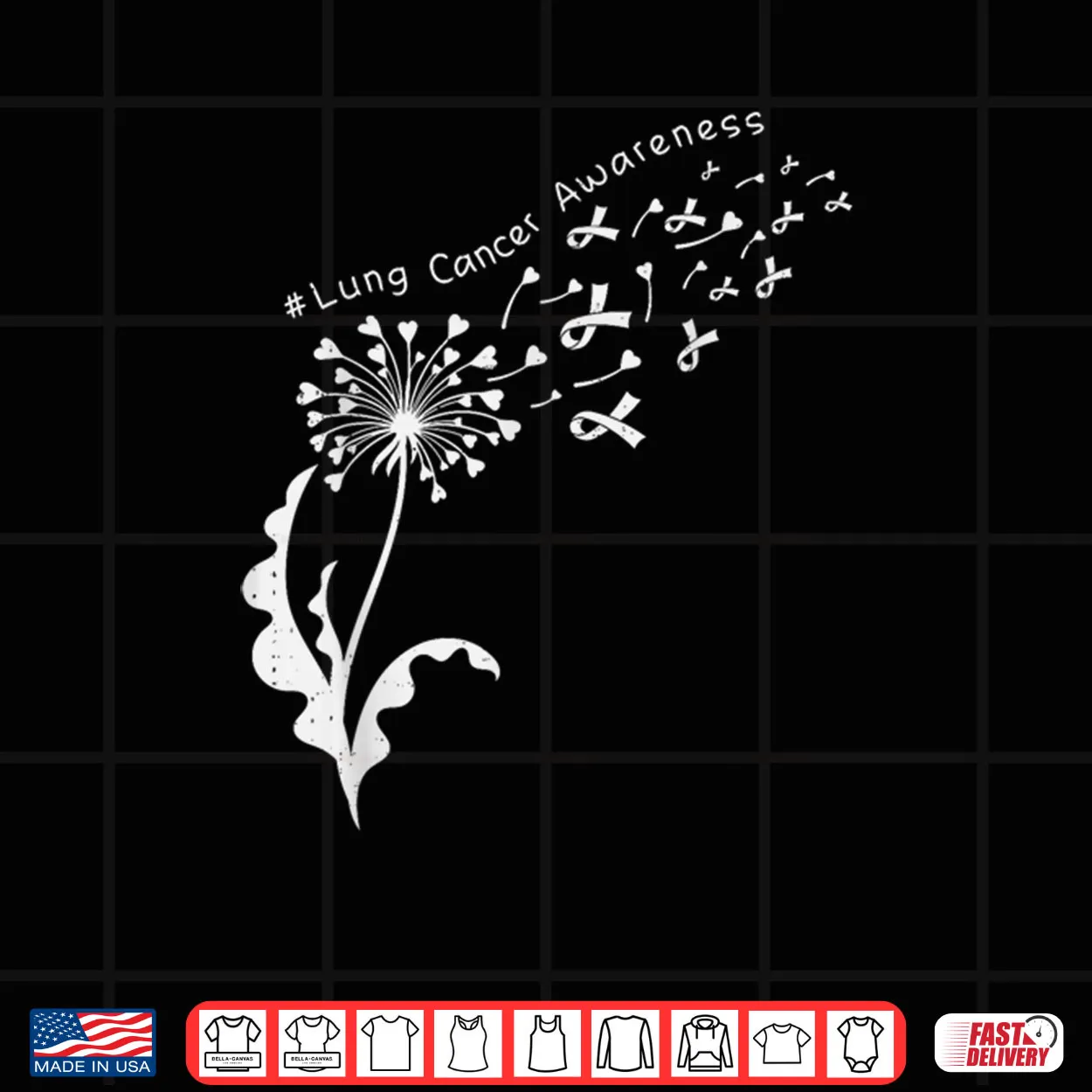 Dandelion Lung Cancer Awareness White Ribbon Support Shirt Dandelion Lung Cancer Awareness White Ribbon Support Shirt