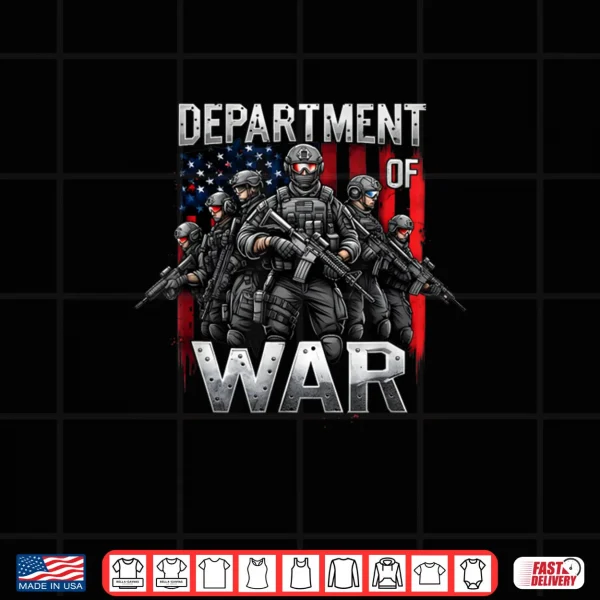 Design Department of War Military Soldier Patriotic Veterans Day Shirt