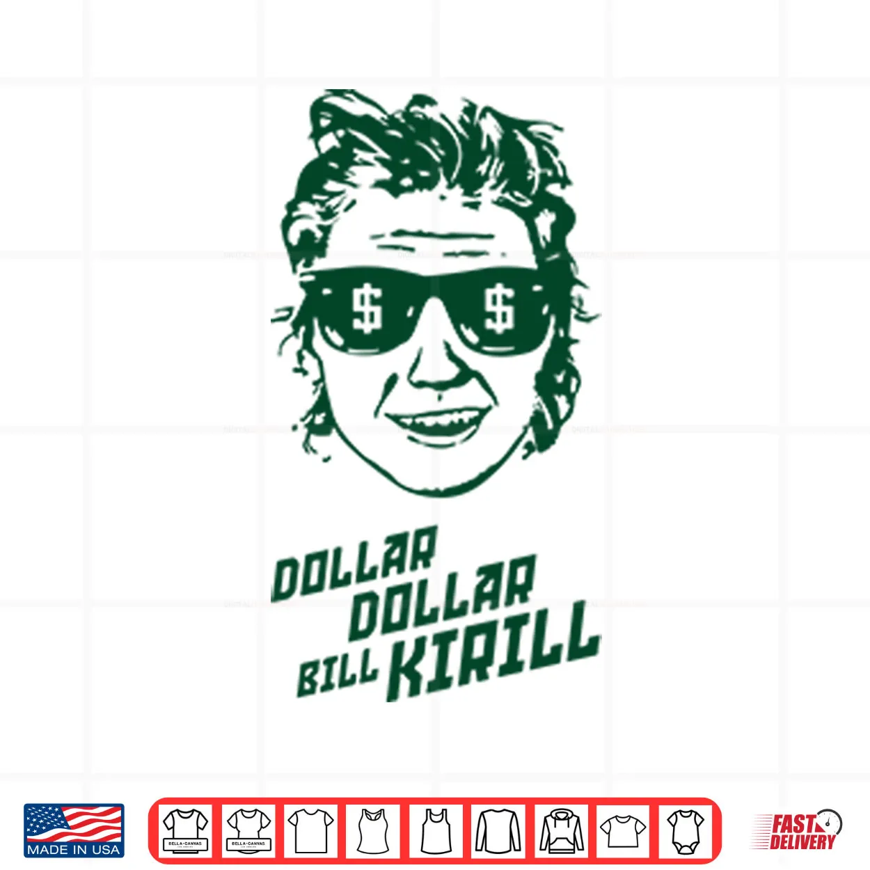 Dollar Dollar Bill Kirill Minnesota Hockey Shirt Dollar Dollar Bill Kirill Minnesota Hockey Shirt