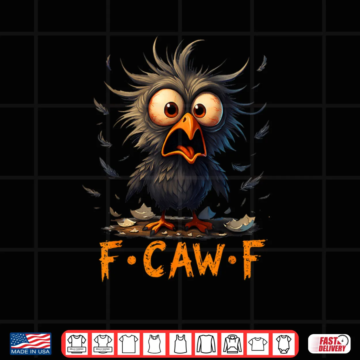 F Caw F Black Crow FCawF Humor Quote Bird Meme Shirt F Caw F Black Crow FCawF Humor Quote Bird Meme Shirt