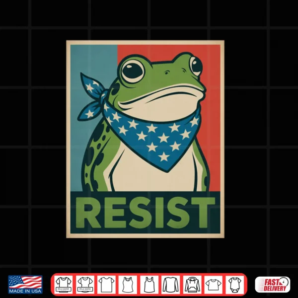 Design Frog Resist Oregon No Kings Protest Resistance Democrat Shirt