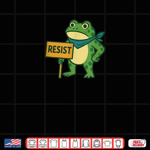 Design Frog Resist Portland Frog Protest Portland Frog Activist Shirt