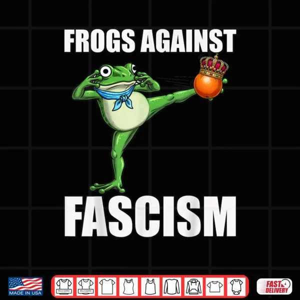 Design Frogs Against Fascism No Kings in Portland Frog Protest Shirt