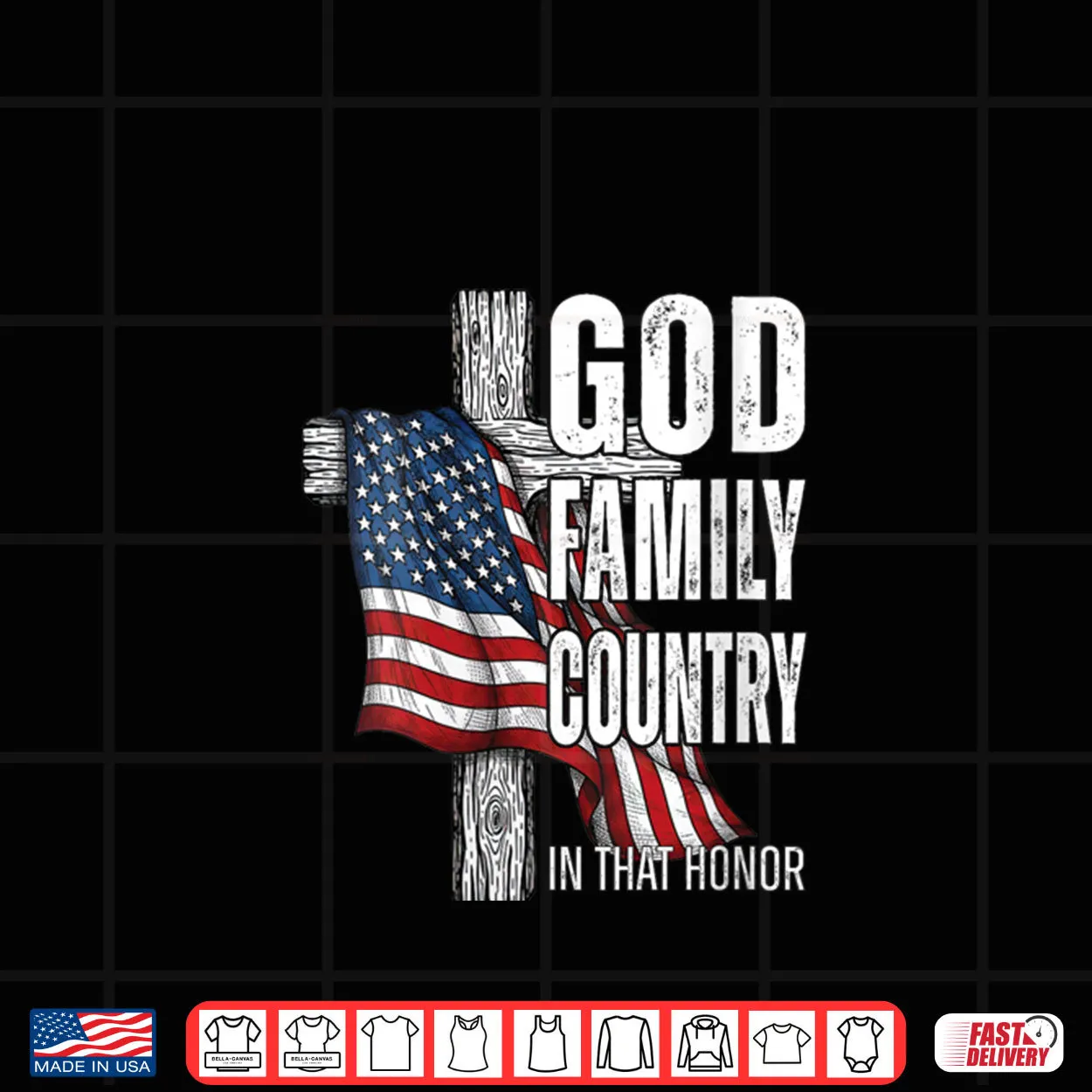 God Family Country American Flag Christian Patriotic Shirt God Family Country American Flag Christian Patriotic Shirt