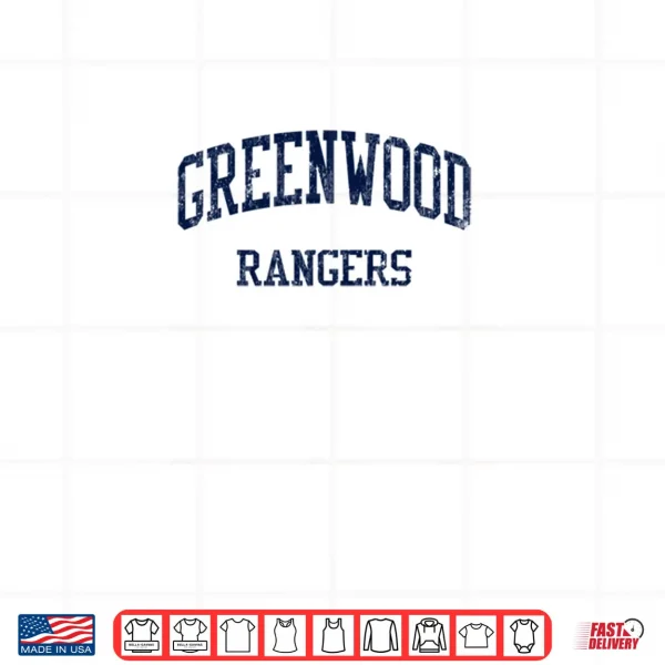 Design Greenwood High School HS Midland TX Vintage Sports Long Shirt