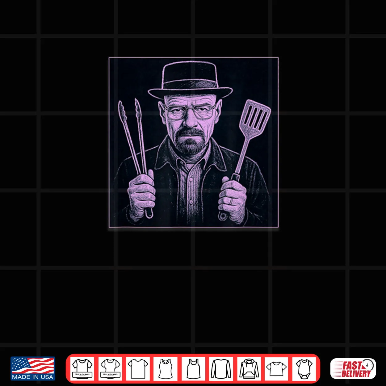 Grill Science Master Cook with Hat Tongs Spatula Shirt Grill Science Master Cook with Hat Tongs Spatula Shirt