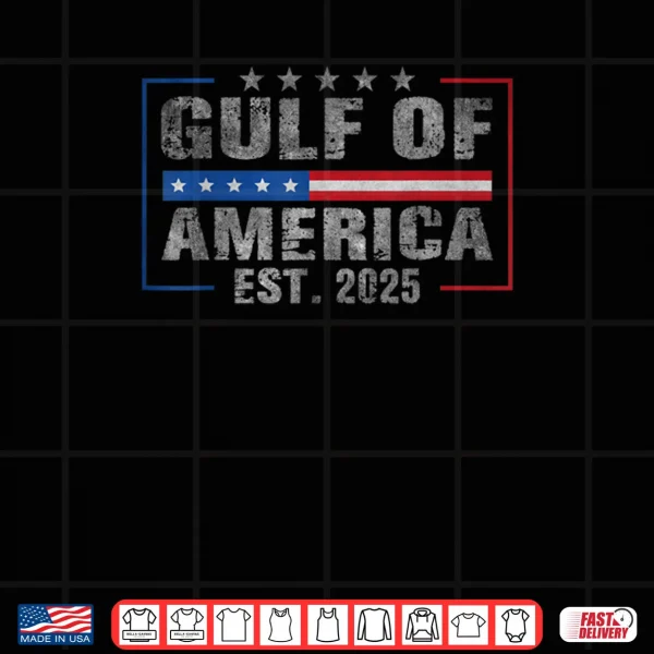 Gulf of America Est 2025 Vintage USA Coastal Patriot Shirt 3 Design Gulf of America Est 2025 Vintage USA Coastal Patriot Shirt