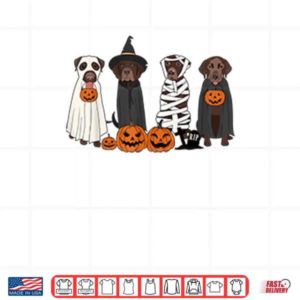 Design Halloween Brown Labrador Shirt