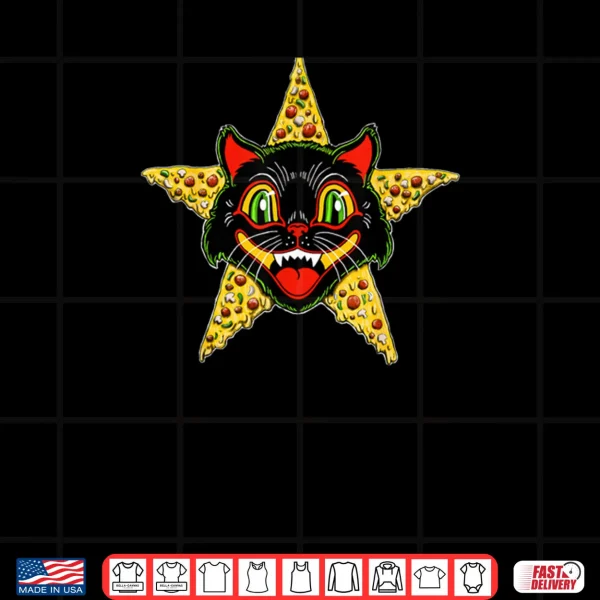 Design Hell Cat Pizza Shirt