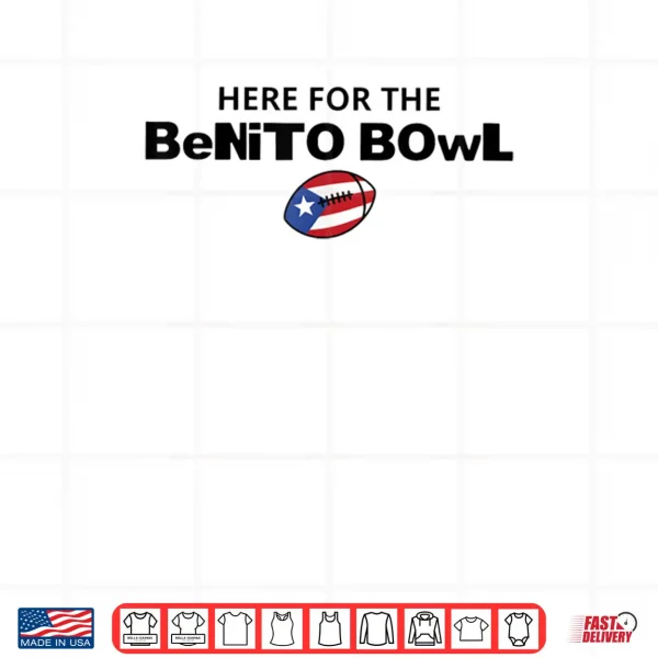 Design Here for The Benito Bowl Puerto Rico Flag Football Shirt