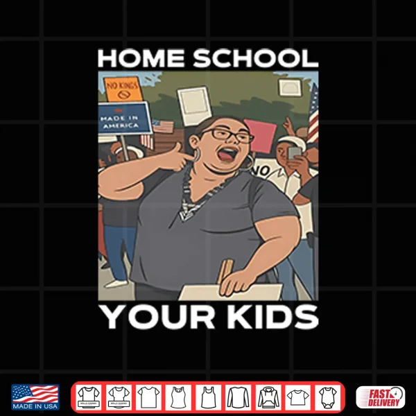 Design Home School Your Kids Lucy Martinez No Kings Protest Shirt