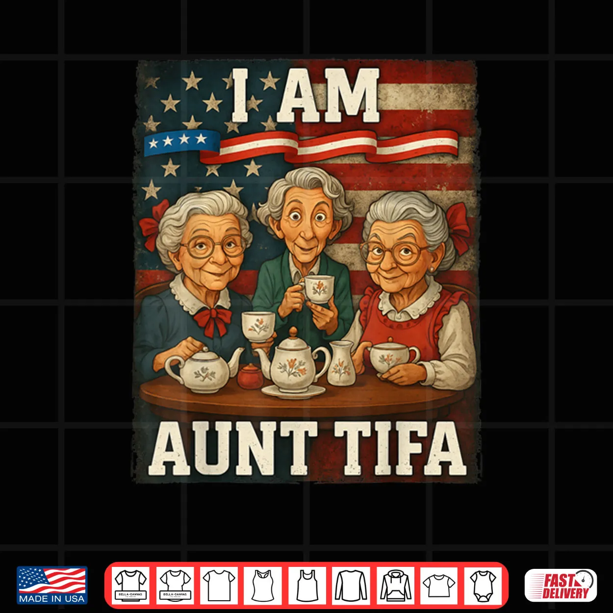 I Am Aunt Tifa American Flag Shirt I Am Aunt Tifa American Flag Shirt