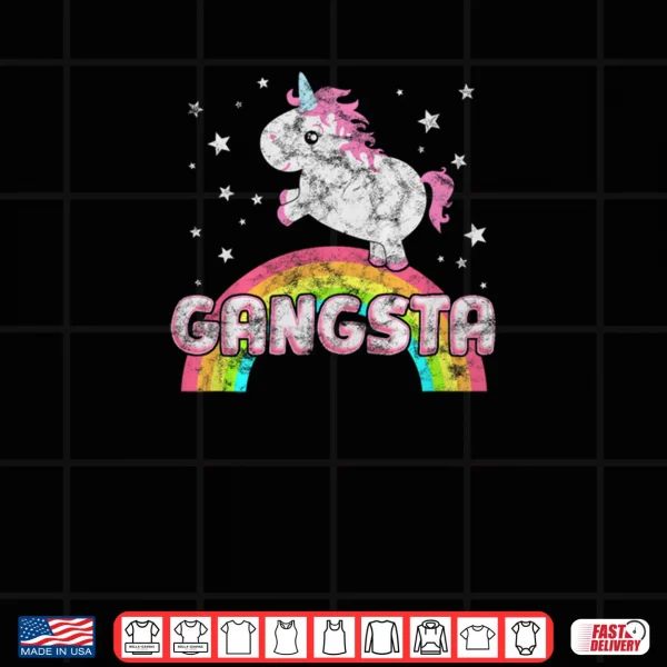 Ironic Cool Unicorn Gangsta Rap Music Festival Shirt 3 Design Ironic Cool Unicorn Gangsta Rap Music Festival Shirt