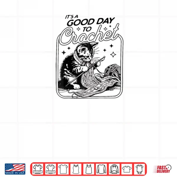 It's A Good Day to Crochet Girl Women Gift Raglan Shirt 3 Design Its A Good Day to Crochet Girl Women Gift Raglan Shirt