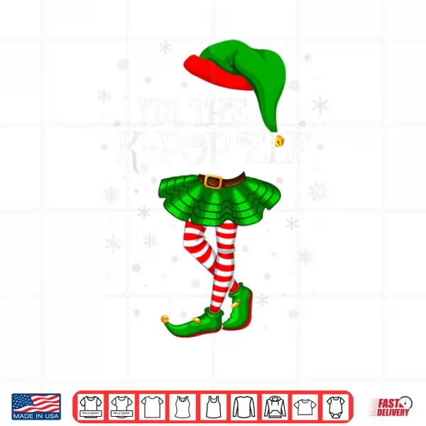 Design K Pop Elf Christmas Family Group Girls Xmas Pajama Shirt