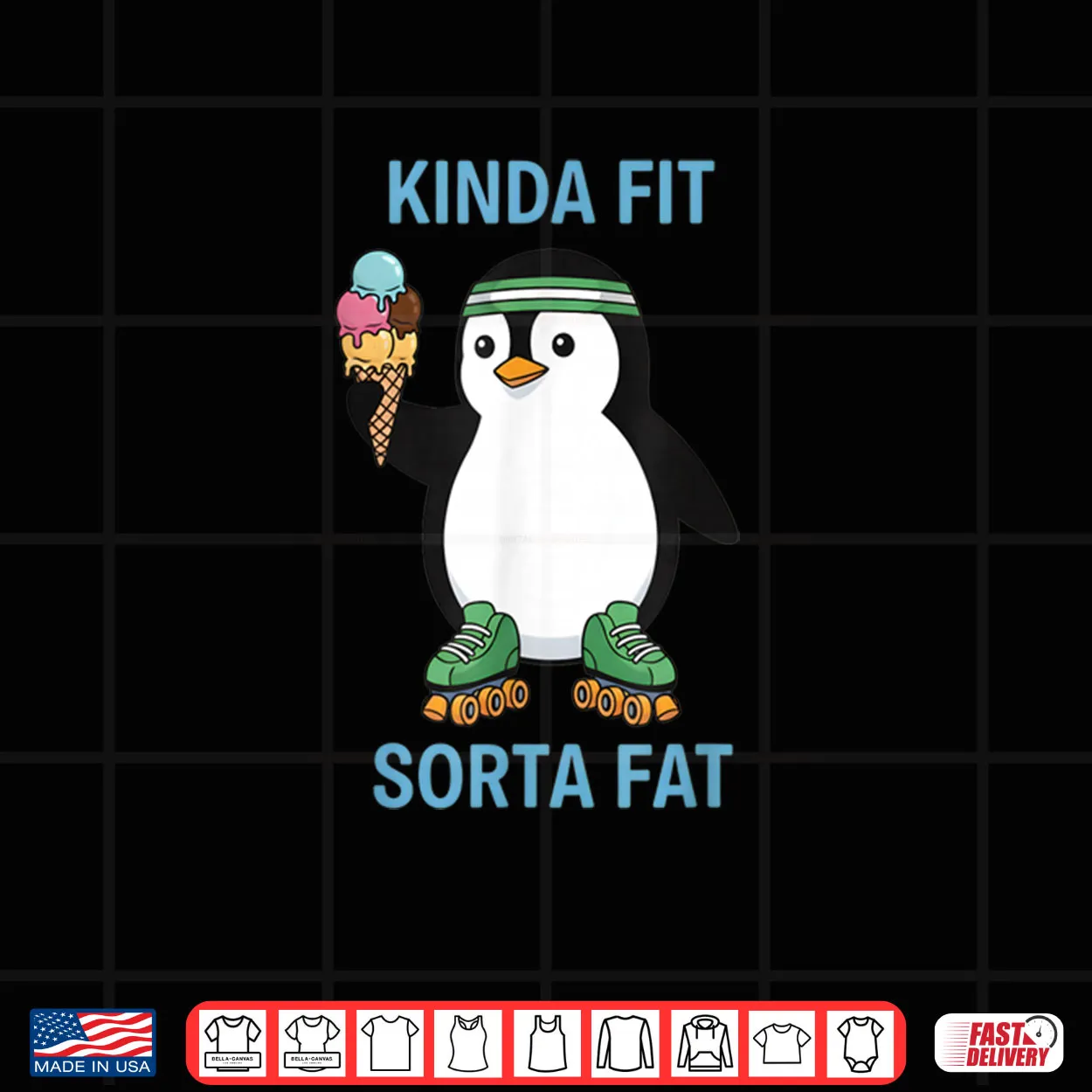 Kinda Fit Sorta Fat Funny Gym Penguin Weightlifting Workout Shirt Kinda Fit Sorta Fat Funny Gym Penguin Weightlifting Workout Shirt