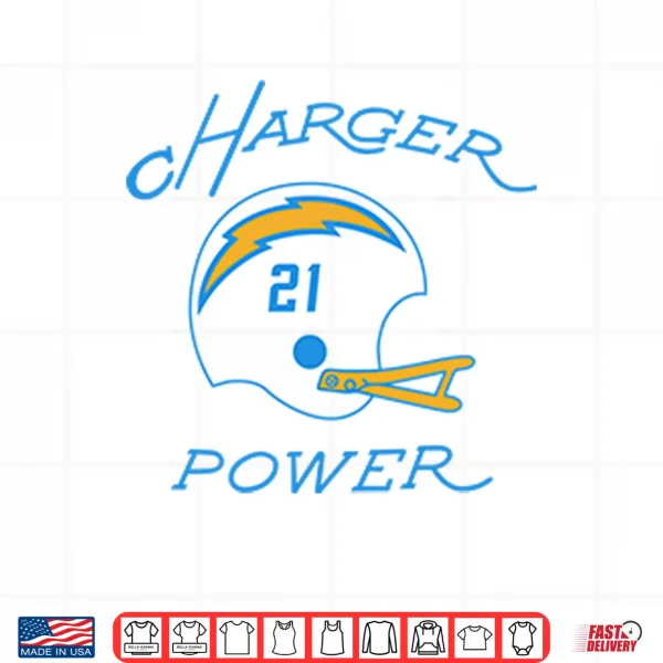 Design Los Angeles Chargers Charger Power Shirt