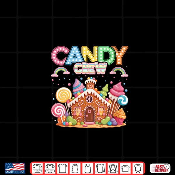 Design Merry Christmas Candy Crew Squad Matching Xmas Shirt