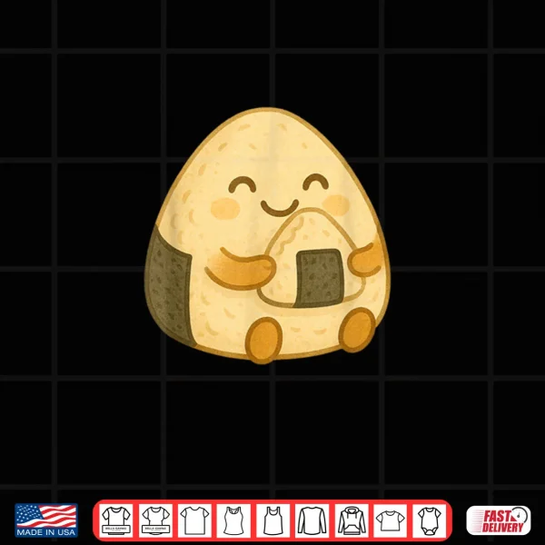 Musubi Eating Rice Ball Shirt 3 Design Musubi Eating Rice Ball Shirt