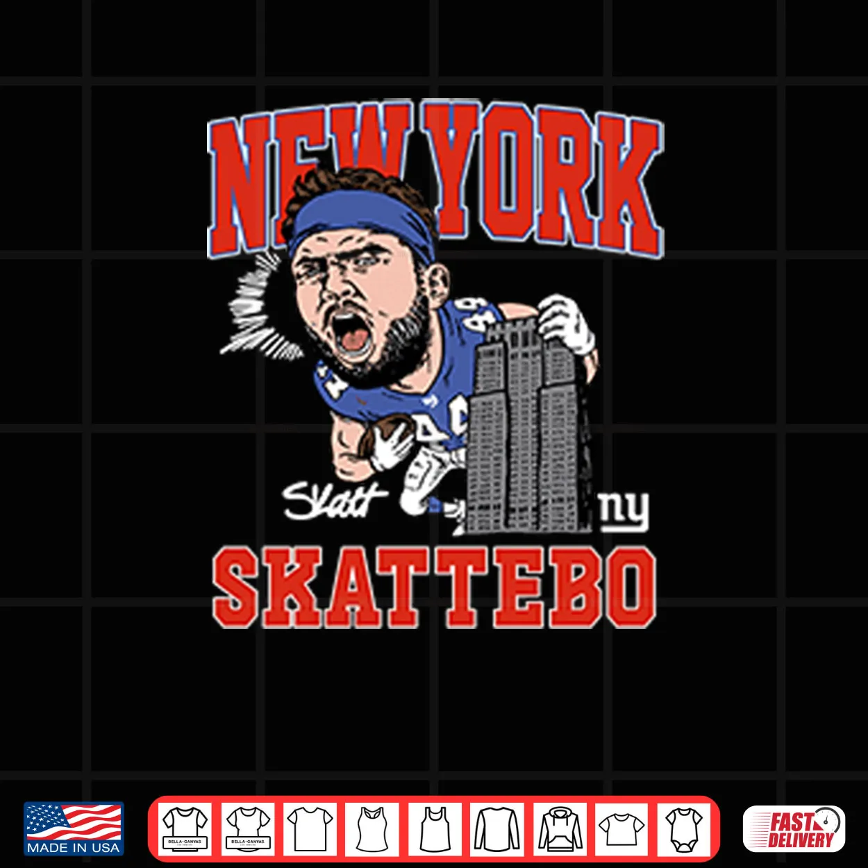 New York Giants Cam Skattebo Shirt New York Giants Cam Skattebo Shirt
