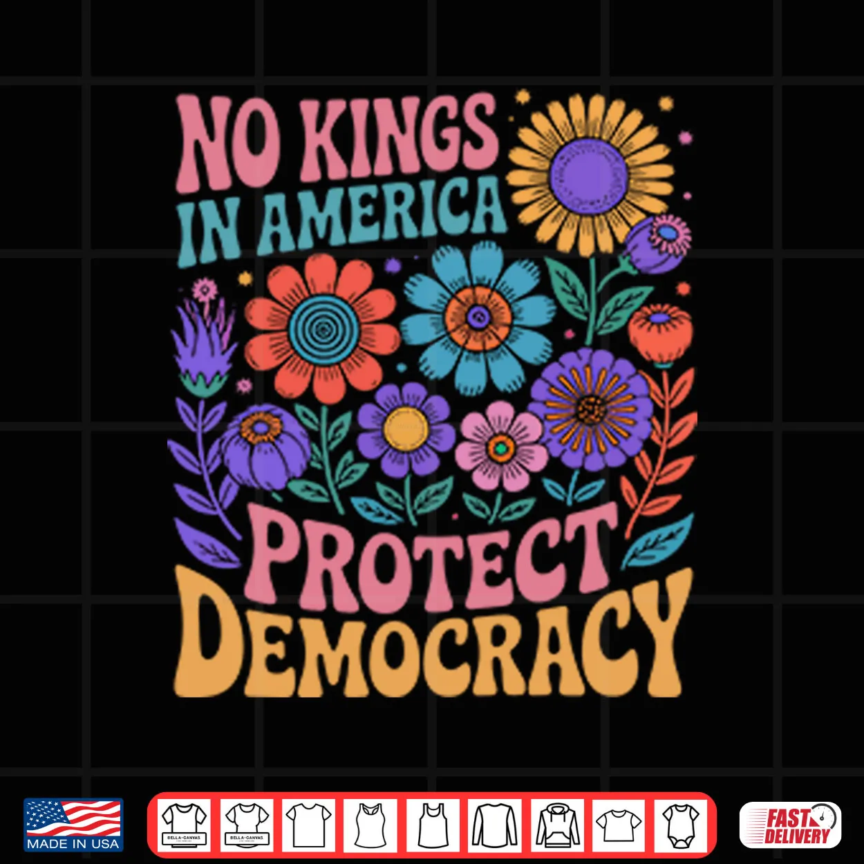 No King In American Protect Democracy Shirt No King In American Protect Democracy Shirt
