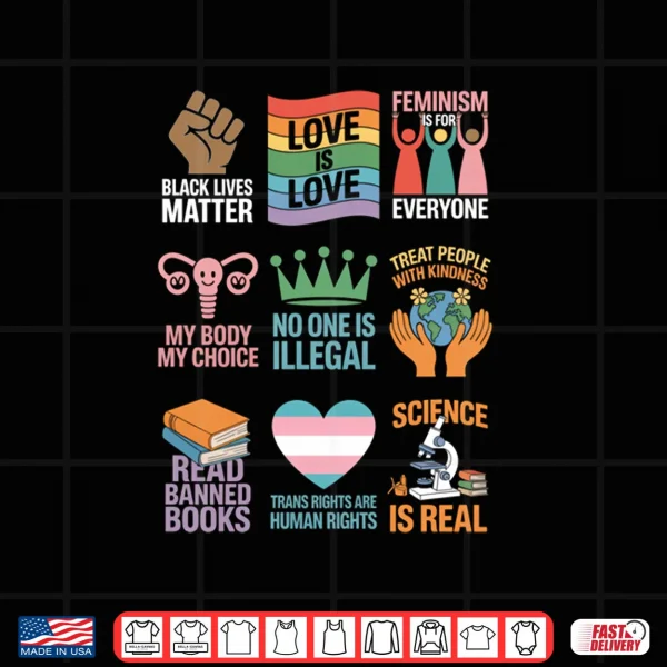 Design No King Resist Protest Gay Rights Science Real Black Lives Shirt