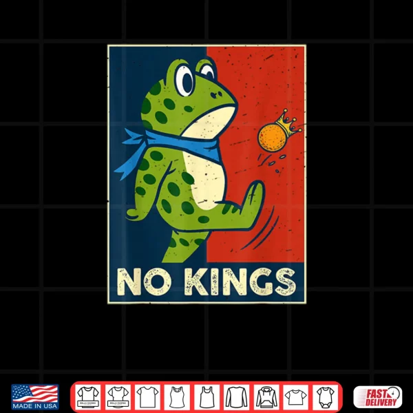 Design No Kings Portland Frog Kicking Protest Shirt