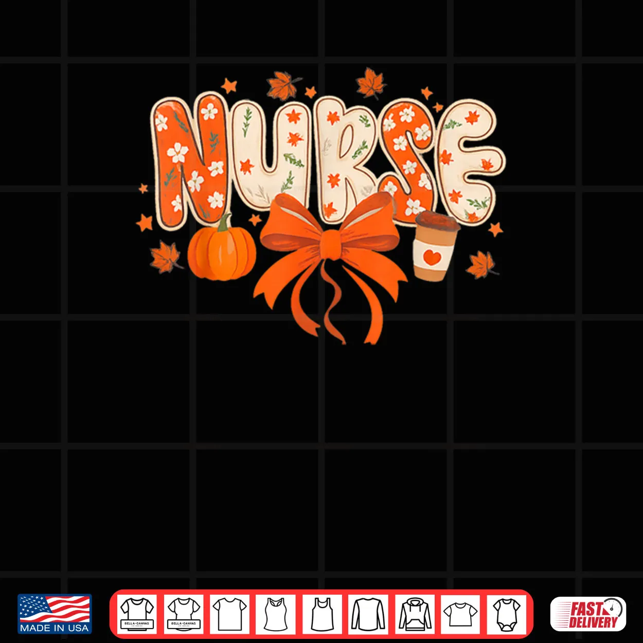 Nurse Fall Autumn Pumpkin Spice Coffee Thanksgiving Shirt Nurse Fall Autumn Pumpkin Spice Coffee Thanksgiving Shirt