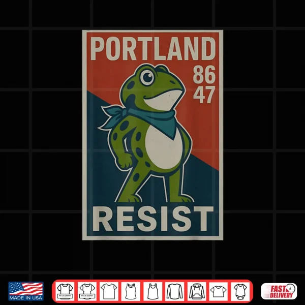 Portland 8647 Frog Resist Protest Retro Vintage Shirt 3 Design Portland 8647 Frog Resist Protest Retro Vintage Shirt