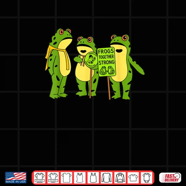 Design Portland Frog Brigade Oregon Frogs Together Funny Strong Shirt