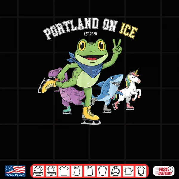 Portland on ICE Portland Frog Protest Shirt 3 Design Portland on ICE Portland Frog Protest Shirt