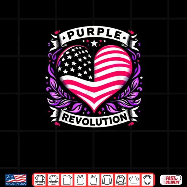 Design Purple Revolution Blue Dems Red Reps Coming Together Trend Shirt 1 1