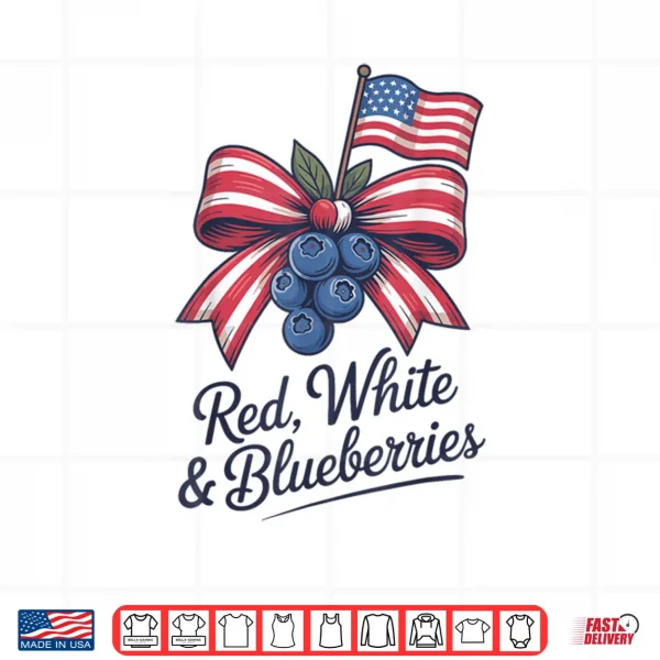 Design Red White and Blueberries Shirt