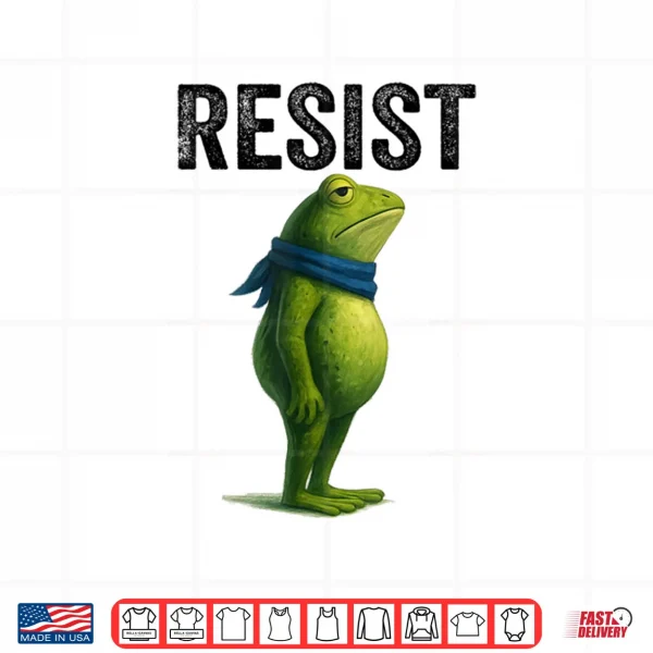Design Resist Frog Portland Frog Funny Protest Shirt