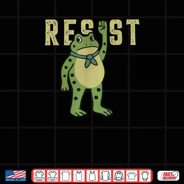 Design Resist Frog Portland Frog Protest Funny Shirt