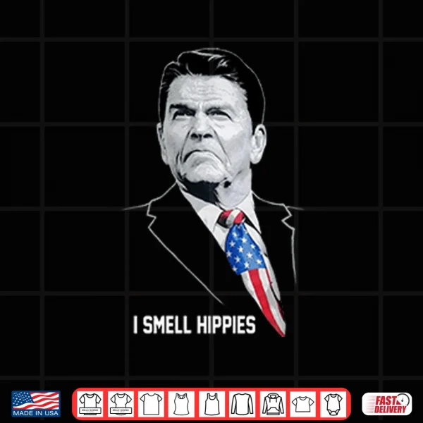 Design Ronald Reagan I Smell Hippies Shirt