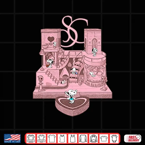 Sabrina Carpenter House Tour Snoopy Shirt 3 Design Sabrina Carpenter House Tour Snoopy Shirt