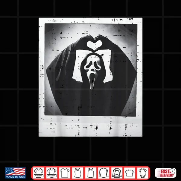 Design Scary Face Hand Heart Horror Costume Halloween Shirt