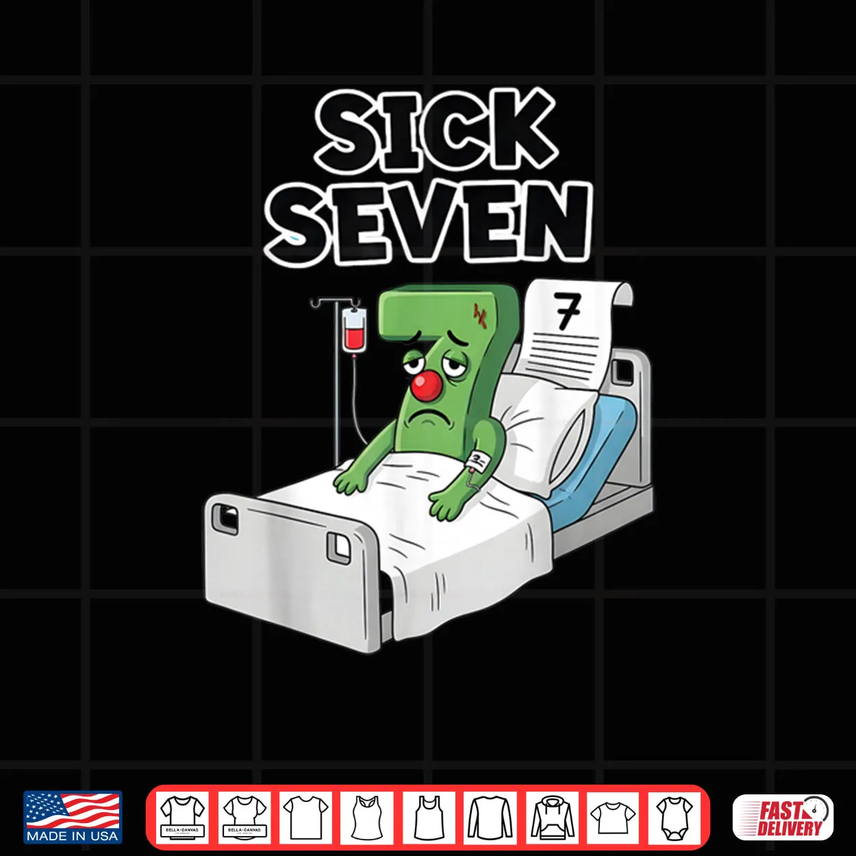Sick Seven 67 Halloween Costume Wordplay Shirt Sick Seven 67 Halloween Costume Wordplay Shirt