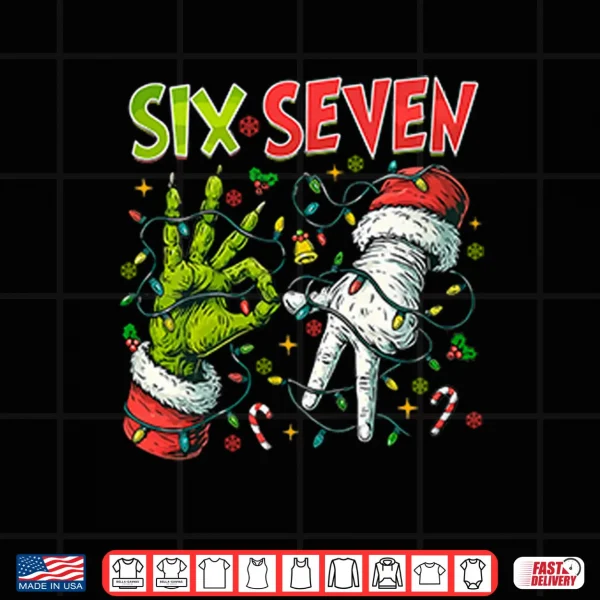 Design Six Seven 67 Meme Christmas Shirt