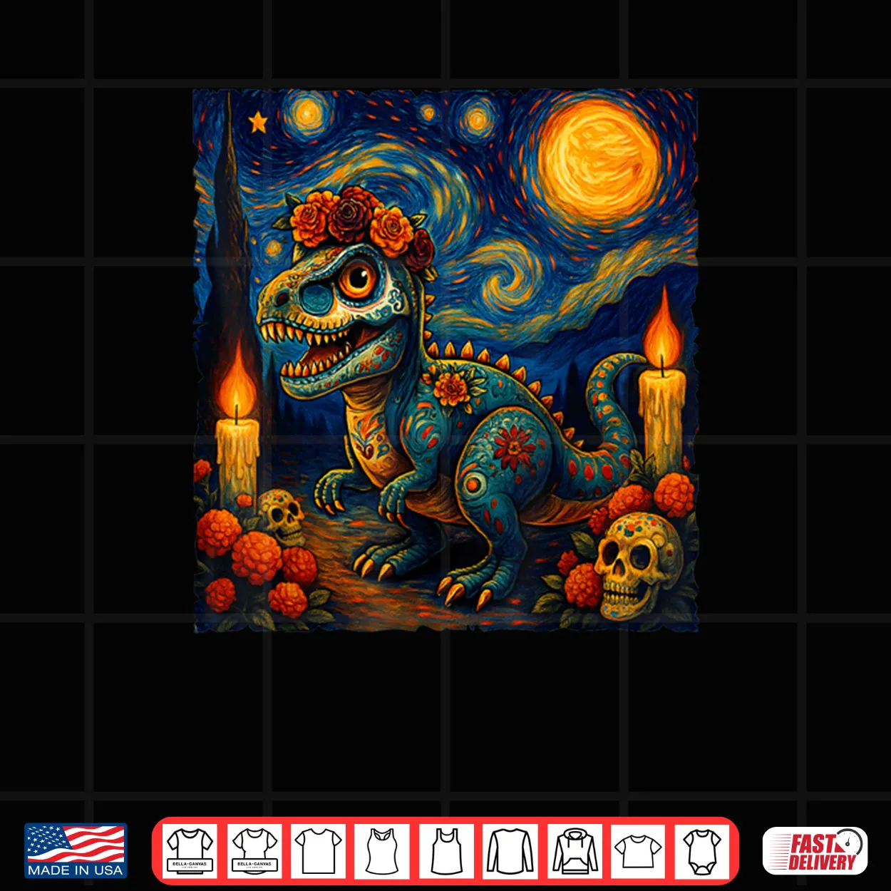 Sugar Skull T Rex Dia de Muertos Halloween Day of The Dead Shirt Sugar Skull T Rex Dia de Muertos Halloween Day of The Dead Shirt