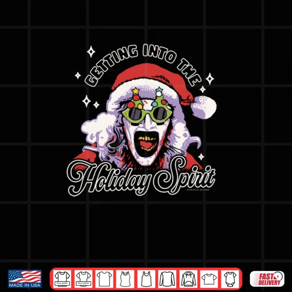 Design Terrifier Holiday Spirit Santa Illustration Horror Movie Shirt