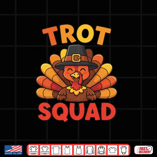 Design Thanksgiving Turkey Trot Squad Trot Race Shirt