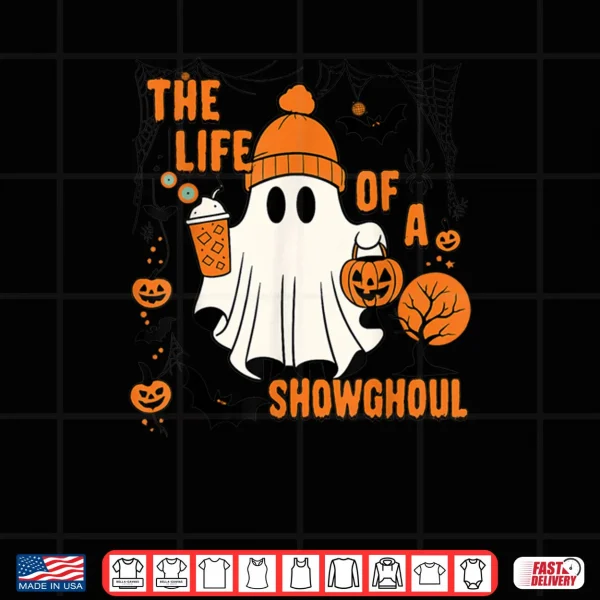 Design The Life of a showghoul Halloween Costume Bow Boo Shirt