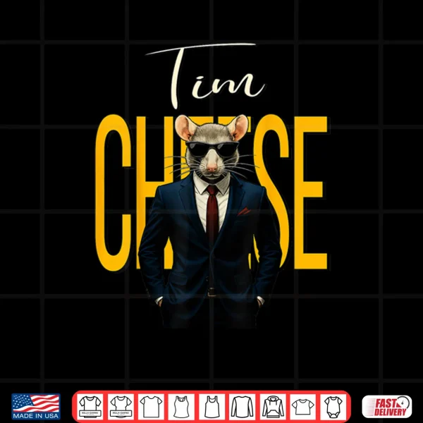 Design Tim Cheese Funny Secret Agent Mouse Brainrot Shirt