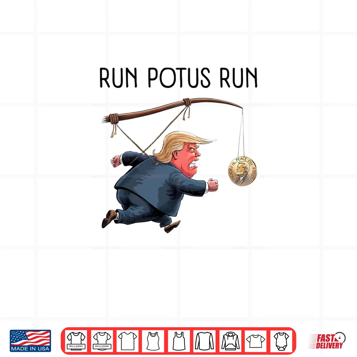 Trump Nobel Peace Prize Run Potus Run Shirt Trump Nobel Peace Prize Run Potus Run Shirt